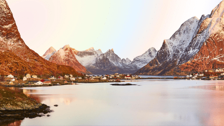 لوفوتن دایره قطب شمال شمال نروژ