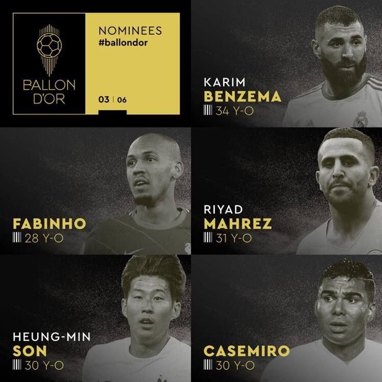 تصاویری از نامزدهای توپ‌طلای ۲۰۲۲/ غیبت لیونل مسی در بین برترین‌های سال