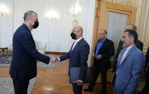 دیدار وزیر کار و بازرگانی موریس با امیرعبداللهیان