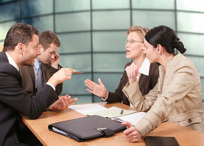 مکالمه صحبت کردن جمع اجتماعی محل کار