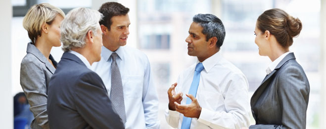 مکالمه صحبت کردن جمع اجتماعی محل کار