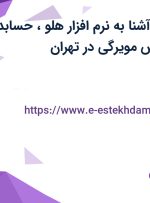 استخدام منشی آشنا به نرم افزار هلو، حسابدار و سرپرست فروش مویرگی در تهران