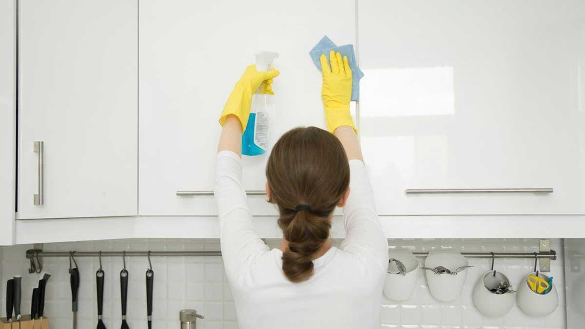 شگرد تمیز کردن کابینت ام دی اف و براق