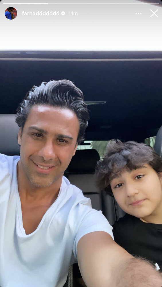 سلفی مجیدی در کنار دلیل اصلی حضورش در امارات/عکس