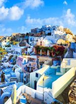 با تور مجازی به جزیره سانتورینی یونان سفر کنید