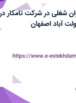 استخدام 10 عنوان شغلی در شرکت تامکار در منطقه صنعتی دولت آباد اصفهان