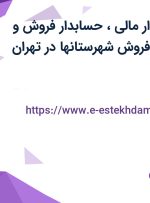 استخدام حسابدار مالی، حسابدار فروش و دستیار مدیریت فروش شهرستانها در تهران