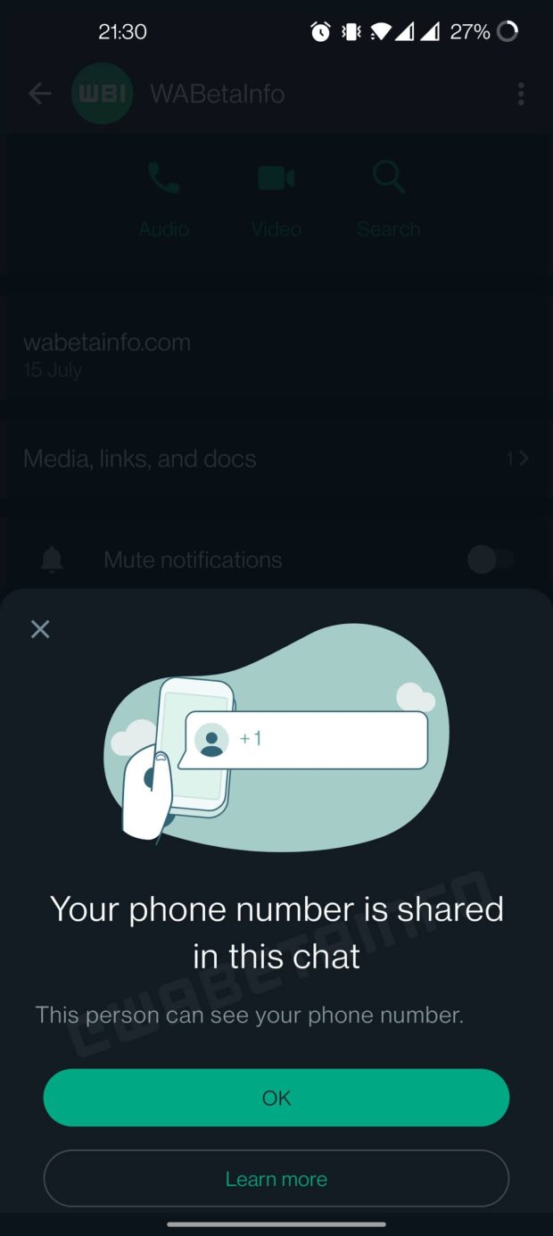 نمایش شماره برای کسب و کار، یکی از جذاب ترین قابلیت های آینده واتساپ 