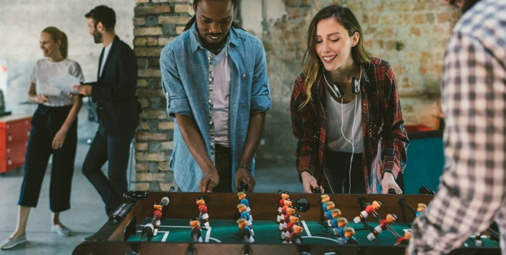 فواید بازی در محل کار