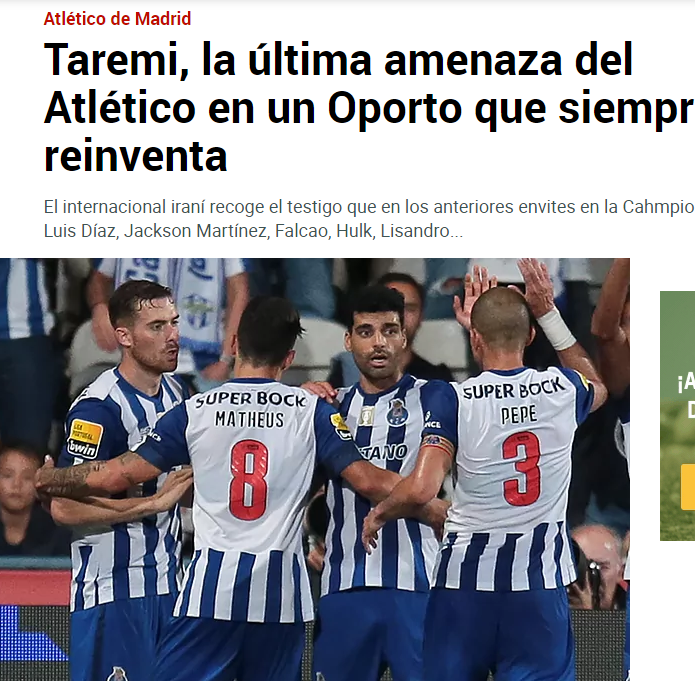 هشدار روزنامه اسپانیایی درباره طارمی