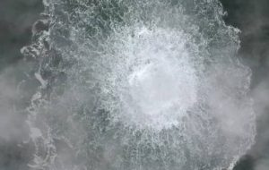 عکس | تصویر نشت خطوط لوله گاز نورد استریم از دید فضا !