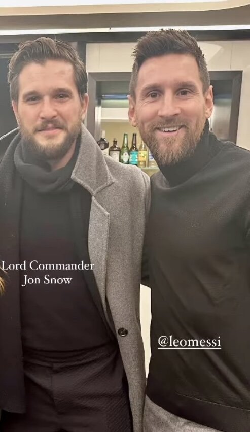 ملاقات مسی با بازیگر محبوب گیم‌آف ترونز/عکس