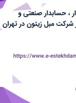 استخدام حسابدار، حسابدار صنعتی و سرپرست انبار در شرکت مبل زیتون در تهران
