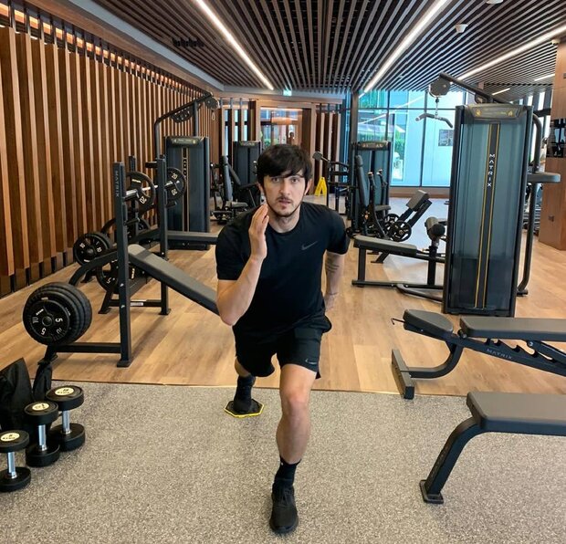 تمرینات اختصاصی سردار آزمون زیر نظر مربی تیم ملی