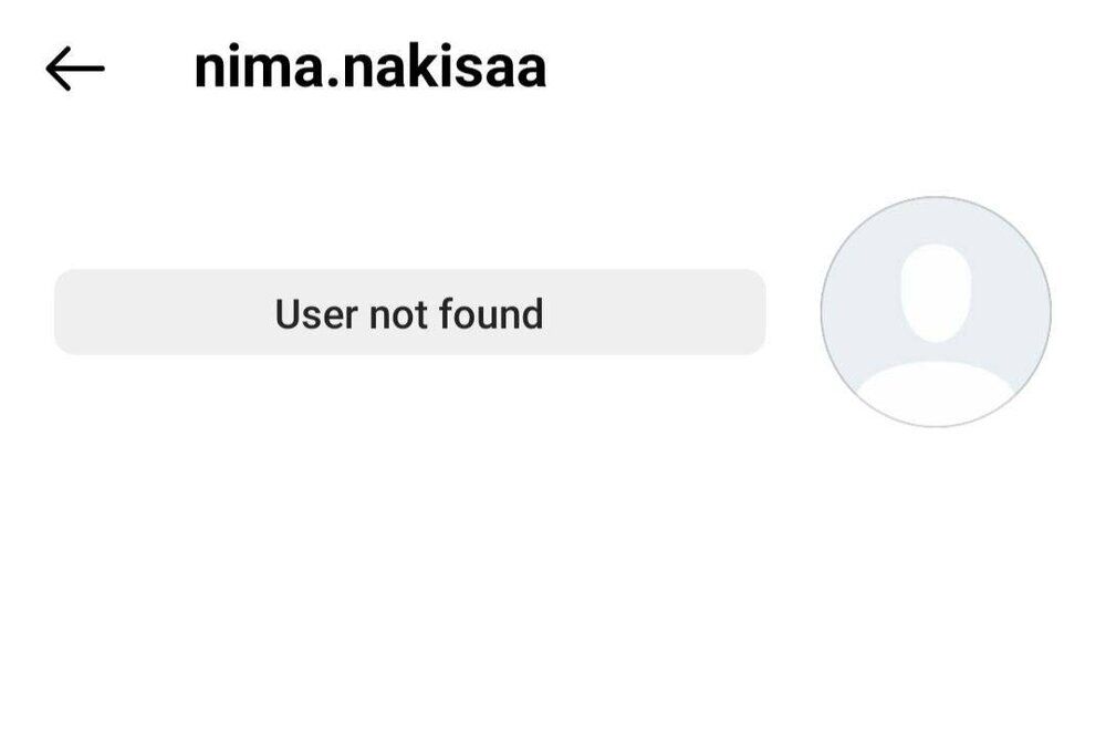 پیج نیما نکیسا از دسترس خارج شد/عکس