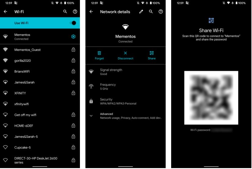 مشاهده پسورد وای فای