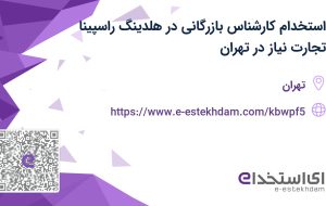 استخدام کارشناس بازرگانی در هلدینگ راسپینا تجارت نیاز در تهران