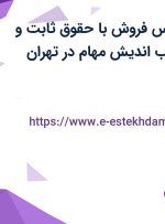 استخدام کارشناس فروش با حقوق ثابت و پورسانت در باتاب اندیش مهام در تهران