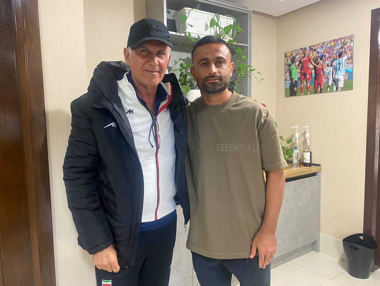 عکس| وداع تلخ امید ابراهیمی با کارلوس کی‌روش