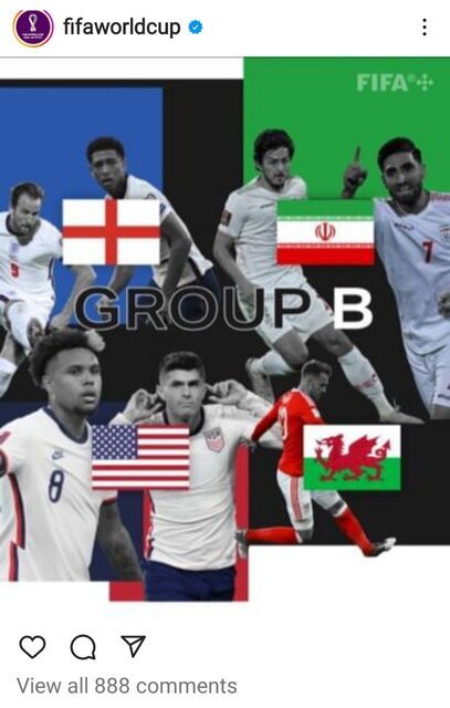 عکس| ویژگی خاص گروه ایران در جام جهانی از نظر فیفا