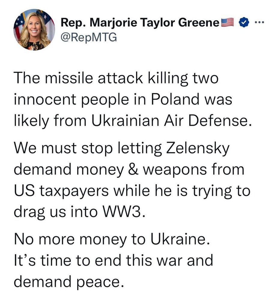 نماینده کنگره آمریکا: دیگر برای اوکراین پول نداریم/ ارسال سلاح متوقف شود