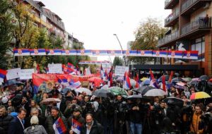 پلیس صرب در اعتراضات ضد کوزوو کار خود را ترک کرد