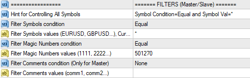 Ultimate Trade Copier Filters