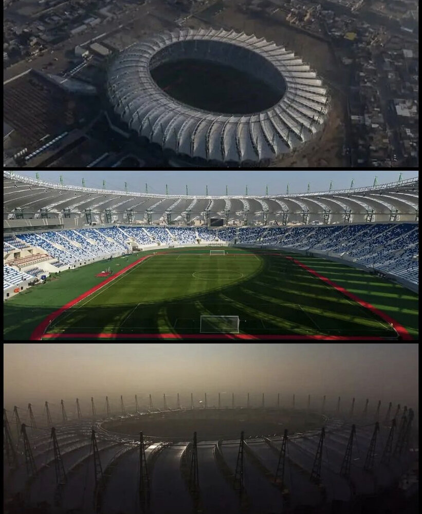 عکس | ورزشگاه مدرن و لاکچری عراقی‌ها؛ بصره آماده میزبانی تورنمنت آسیایی