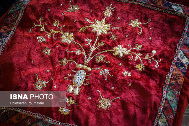 احیای هنر نقده‌دوزی در دستان بانوی هنرمند اصفهان