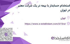 استخدام حسابدار با بیمه در یک شرکت معتبر در تهران