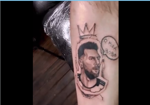 عکس | جمله تاریخی لیونل مسی خالکوبی شد! 