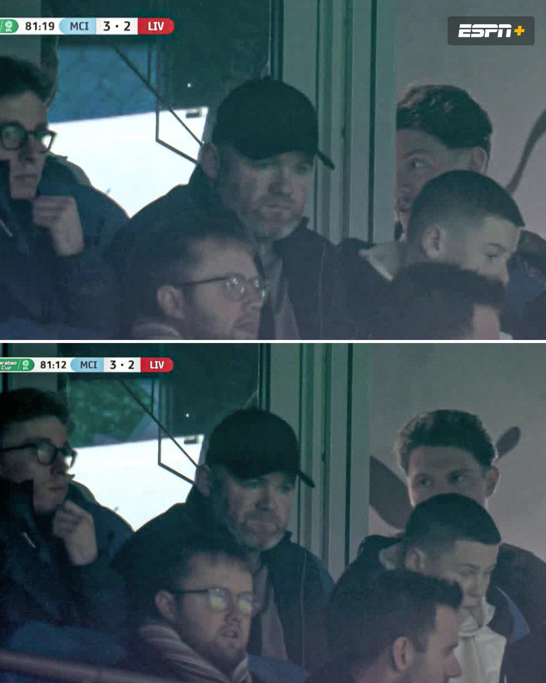 عکس| وین رونی و تماشای بازی دو تیم منفورش