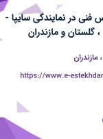 استخدام کارشناس فنی در نمایندگی سایپا -صداقت از تهران، گلستان و مازندران