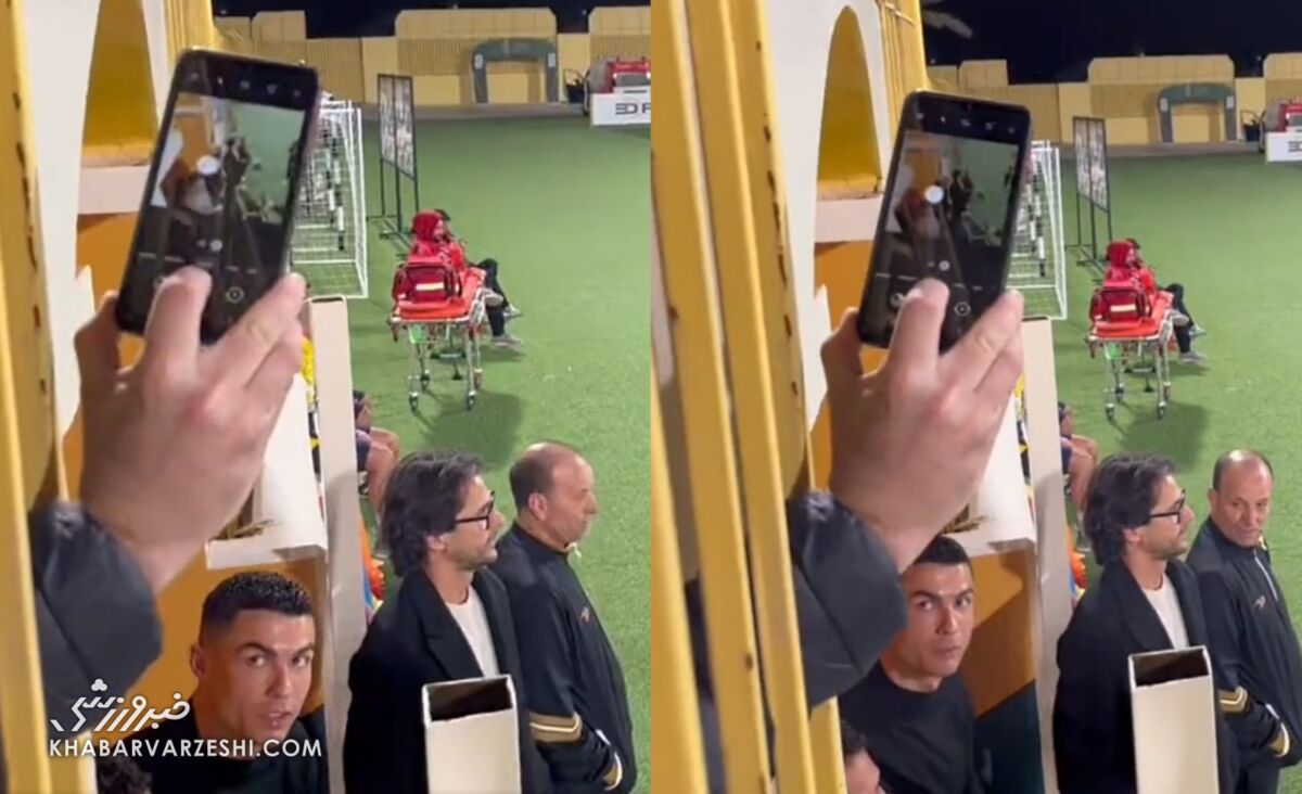 کریستیانو رونالدو در تمرین رئال‌مادرید