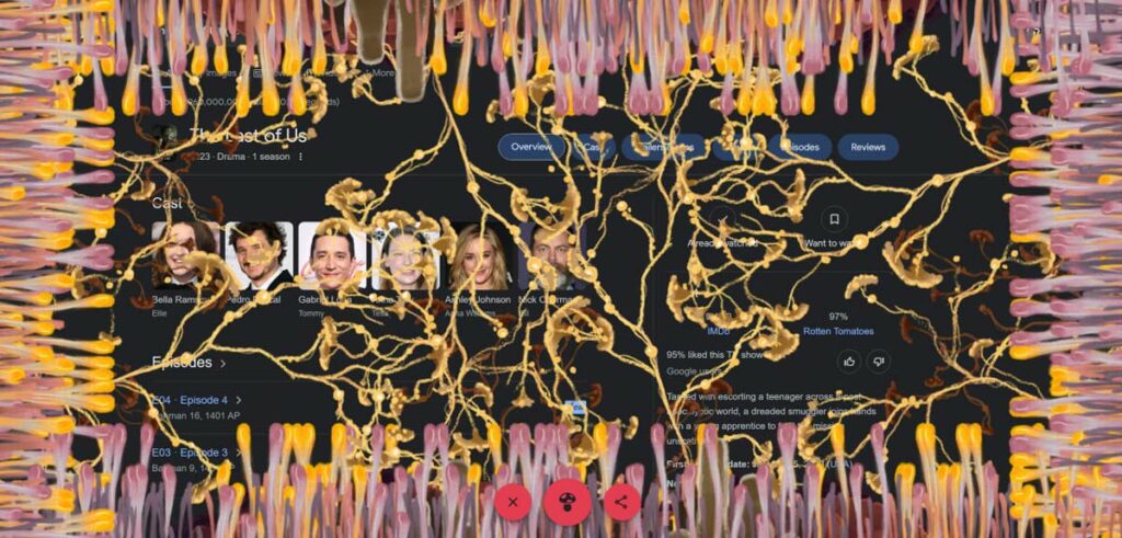 حمله قارچ‌ها را با جستجوی نام سریال تجربه کنید