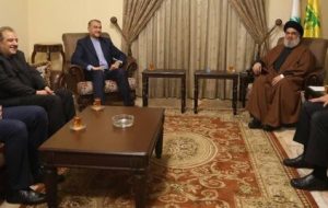 در دیدار امیرعبداللهیان با سید حسن نصرالله چه موضوعاتی مطرح شد؟