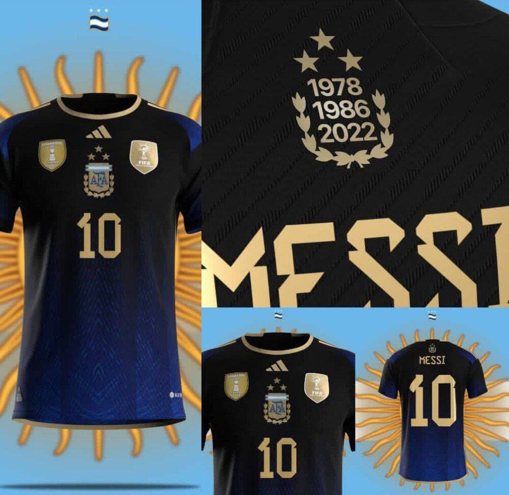 عکس | رونمایی از کیت جالب آرژانتین بعد از قهرمانی جهان