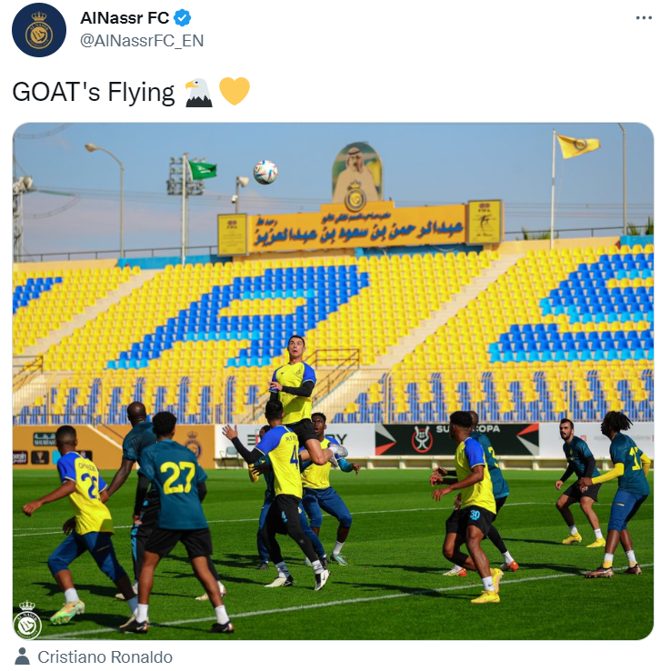 عکس | واکنش باشگاه النصر به تمرینات رونالدو 