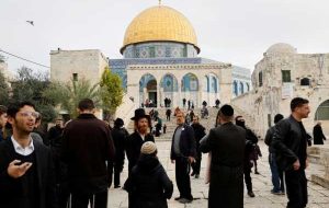 مخالفان مذهبی در اسرائیل در بازدید از مجتمع الاقصی بن گویر