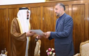پیام کتبی وزیر امور خارجه امارات به امیرعبداللهیان