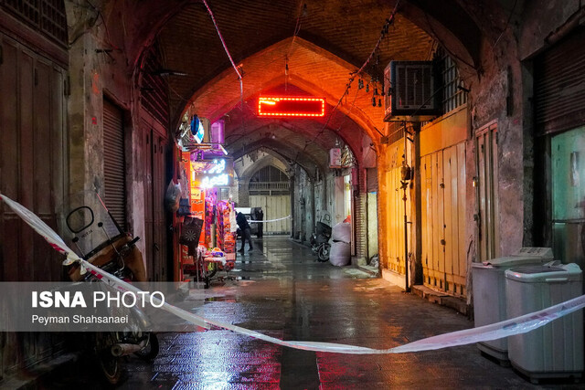 ریزش بخشی از سقف بازار تاریخی دردشت/ تهدید بناهای تاریخی اصفهان در ۲۴ ساعت آینده 