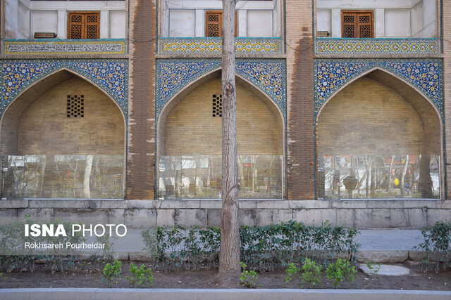 بناهای تاریخی اصفهان بعد از بارندگی بی‌سابقه