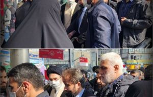 حضور فرزند رهبر معظم انقلاب در راهپیمایی ۲۲ بهمن + عکس