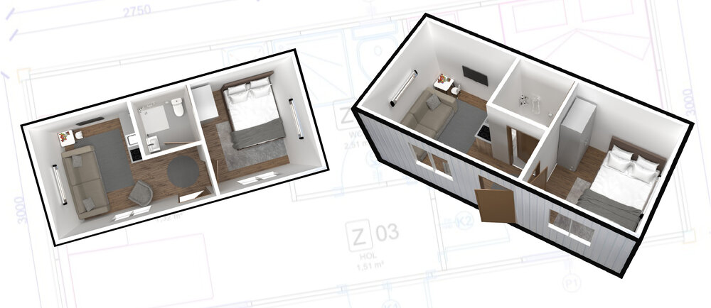 شهر کانتینری در ترکیه با کانکس‌های مجهز/عکس