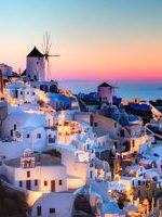 غروب زیبای آفتاب در یونان + فیلم