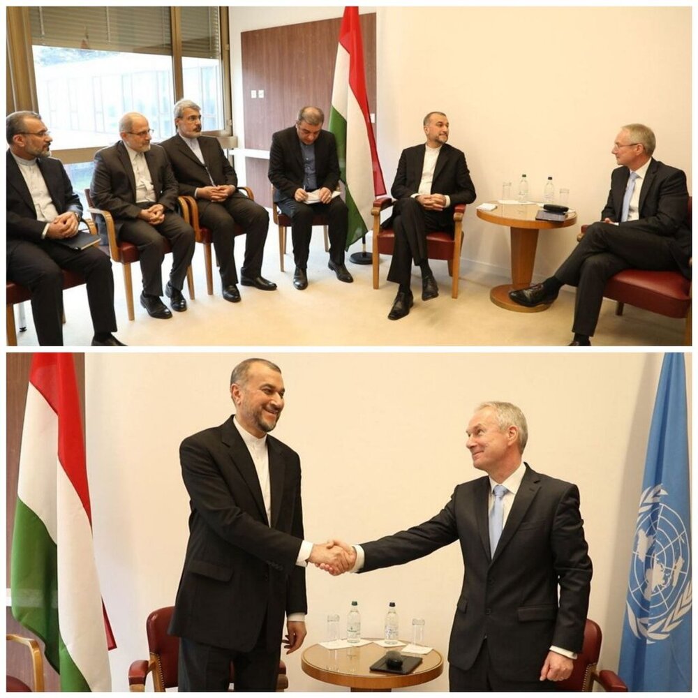 حاشیه‌های دیدار امیرعبداللهیان/پرچم مجارستان به جای پرچم ایران؟ 