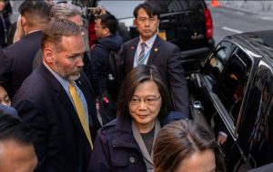رئیس‌جمهوری تایوان وارد نیویورک شد/چین هشدار داد