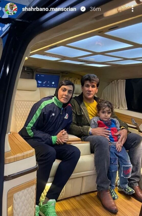 تصویر ماشین لاکچری شهربانو منصوریان در ترکیه/ استوری قهرمان ایرانی حسابی خبرساز شد 