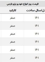 کاهش قیمت همه مدل های پژو پارس + جدول قیمت کامل