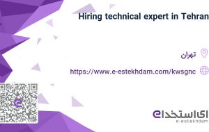 Hiring technical expert in Tehran